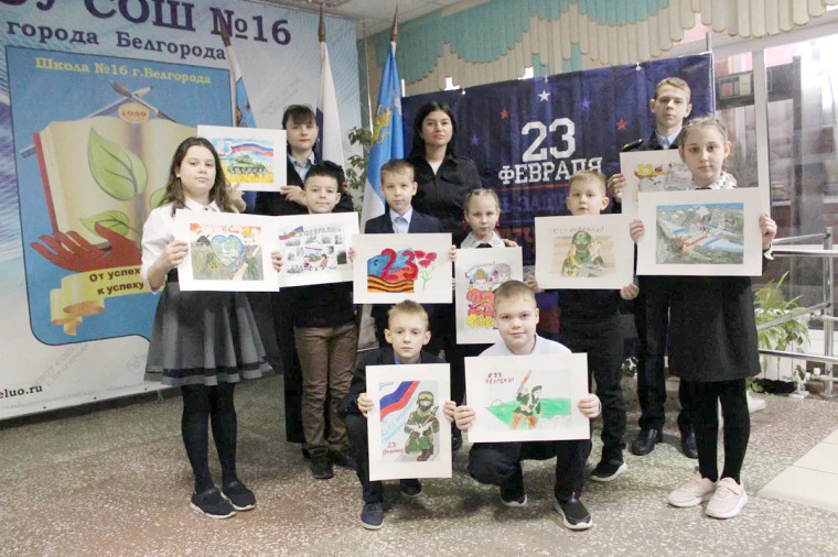 ВЫСТАВКА РИСУНКОВ КО ДНЮ ЗАЩИТНИКА ОТЕЧЕСТВА.